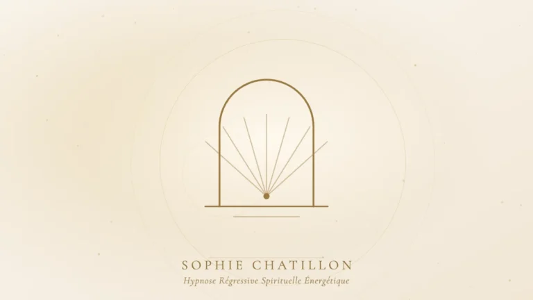 deroulement seance hypnose regressive illustration sophie chatillon Arche dorée ouverte sur la lumière, illustration de l’article « Déroulement d'une séance d'hypnose régressive » – Sophie Chatillon