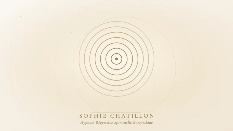 entre deux vies hypnose regressive illustration sophie chatillon Ondes dorées concentriques, illustration de l’article « L'entre-deux-vies : ce que l'hypnose régressive révèle entre deux incarnations » – Sophie Chatillon