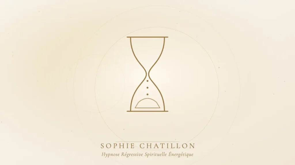 explorer vies anterieures sans hypnose illustration sophie chatillon Sablier doré, illustration de l’article « Peut-on explorer ses vies antérieures sans hypnose ? » – Sophie Chatillon