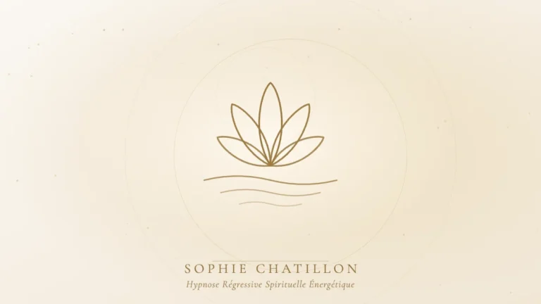 hypnose lacher prise mulhouse illustration sophie chatillon Fleur de lotus dorée sur l'eau, illustration de l’article « Hypnose et lâcher-prise : libérer le besoin de contrôle » – Sophie Chatillon