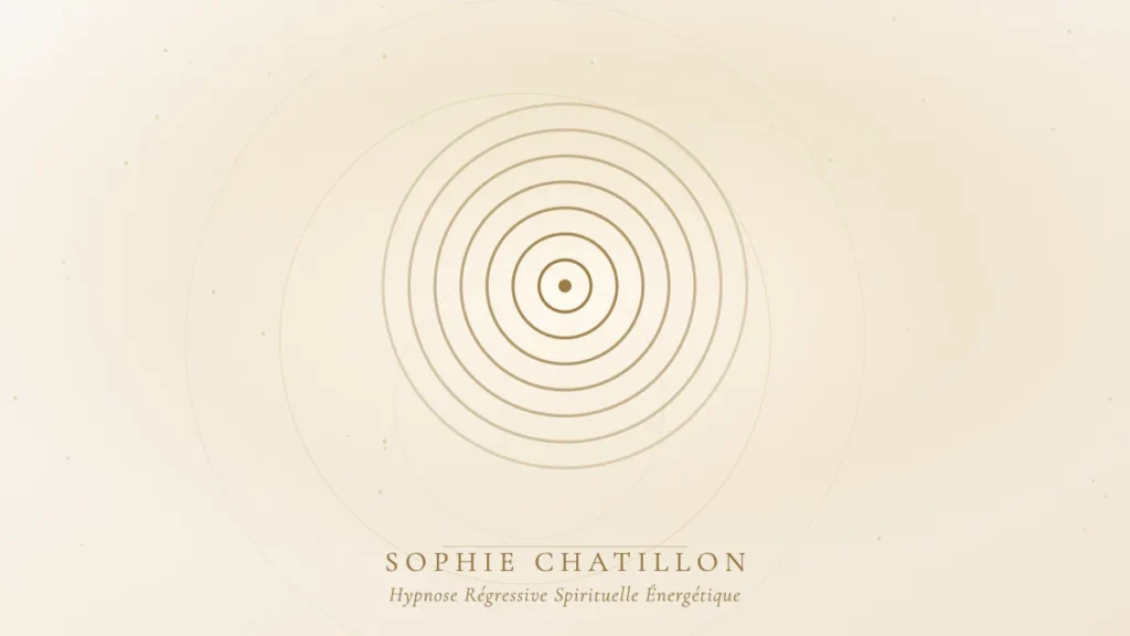 hypnose regressive dangereuse risques illustration sophie chatillon Ondes dorées concentriques, illustration de l’article « L'hypnose régressive est-elle dangereuse ? » – Sophie Chatillon