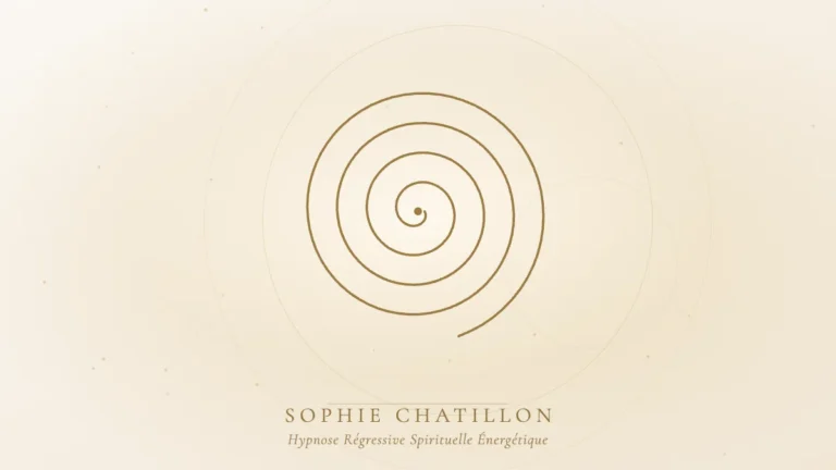 hypnose schemas repetitifs mulhouse illustration sophie chatillon Spirale dorée, illustration de l’article « Hypnose et schémas répétitifs : sortir des boucles inconscientes » – Sophie Chatillon
