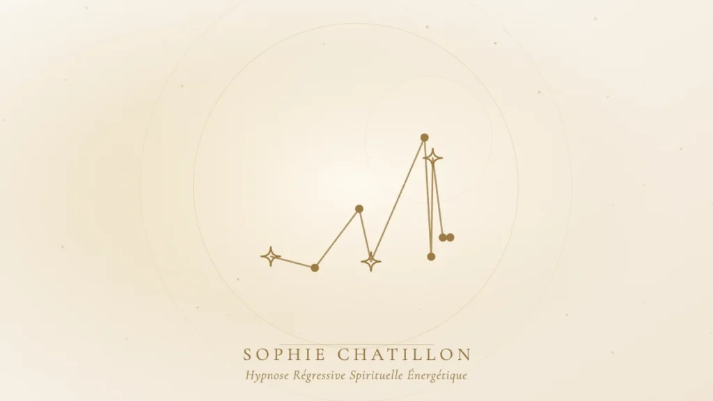 Constellation dorée, illustration de l’article « Hypnose, sophrologie, méditation, EMDR : les différences » – Sophie Chatillon
