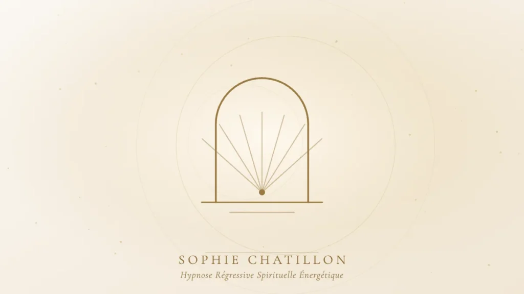 ressentis seance hypnose regressive spirituelle illustration sophie chatillon Arche dorée ouverte sur la lumière, illustration de l’article « Ce qu'on ressent pendant une séance d'hypnose régressive spirituelle » – Sophie Chatillon
