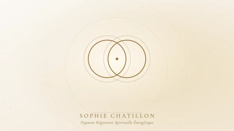 syndrome jumeau perdu hypnose illustration sophie chatillon Deux anneaux dorés entrelacés, illustration de l’article « Le syndrome du jumeau perdu en hypnose » – Sophie Chatillon
